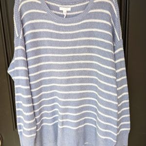 Lauren Conrad Blue Stripe Sweater NWT